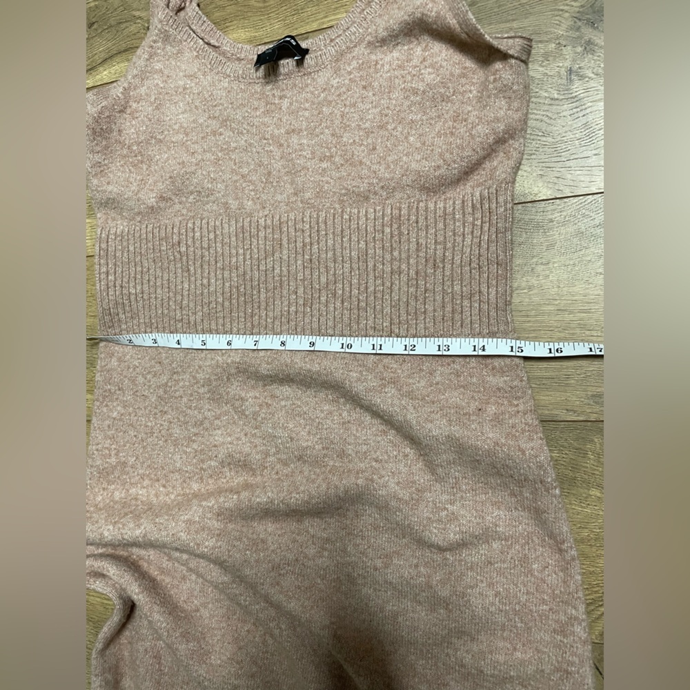 Express Sleeveless Knit Midi Dress in Taupe - Picture 11 of 15